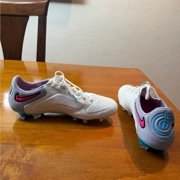 Nike Tiempo Legend 9 Elite FG White and Baltic Blue